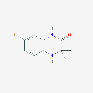 7-Bromo-3,3-dimethyl-1,2,3,4-tetrahydroquinoxalin-2-one - 1352907-83-5