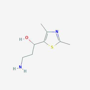 3-Amino-1-(dimethyl-1,3-thiazol-5-yl)propan-1-ol - 1369337-36-9