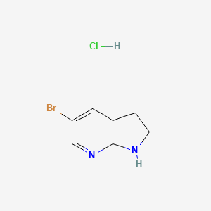 5-bromo-1H,2H,3H-pyrrolo[2,3-b]pyridine hydrochloride - 1810070-18-8