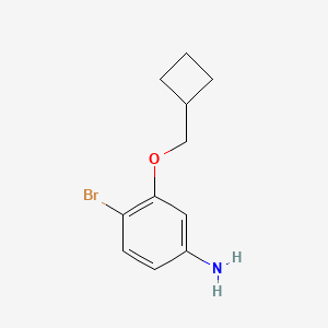 4-Bromo-3-(cyclobutylmethoxy)aniline - 1696251-27-0