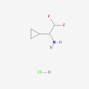 1-Cyclopropyl-2,2-difluoroethan-1-amine hydrochloride - 1160756-86-4