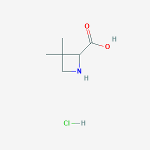 3,3-Dimethylazetidine-2-carboxylic acid hydrochloride - 2059936-62-6
