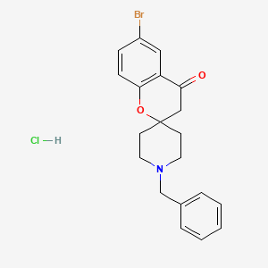 1'-Benzyl-6-bromospiro[chromene-2,4'-piperidin]-4(3H)-one hydrochloride - 81109-68-4