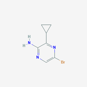 5-Bromo-3-cyclopropylpyrazin-2-amine - 1845754-43-9