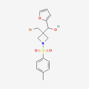 (3-(Bromomethyl)-1-tosylazetidin-3-yl)(furan-2-yl)methanol - 1349199-52-5