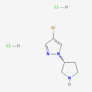 (R)-4-Bromo-1-pyrrolidin-3-yl-1H-pyrazole dihydrochloride - 1428331-36-5