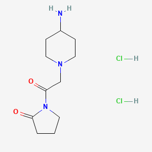 1-[2-(4-Aminopiperidin-1-yl)acetyl]pyrrolidin-2-one dihydrochloride - 1803586-67-5