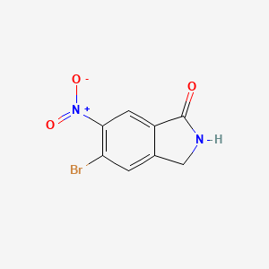 5-bromo-6-nitro-2,3-dihydro-1H-isoindol-1-one - 1803593-95-4