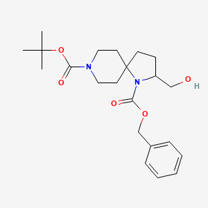 1-Benzyl 8-tert-butyl 2-(hydroxymethyl)-1,8-diazaspiro[4.5]decane-1,8-dicarboxylate - 1445951-83-6