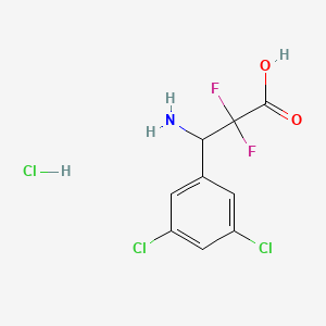 3-Amino-3-(3,5-dichlorophenyl)-2,2-difluoropropanoic acid hydrochloride - 1955515-25-9