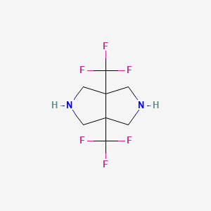 3a,6a-Bis(trifluoromethyl)-octahydropyrrolo[3,4-c]pyrrole - 1803593-35-2
