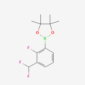 2-[3-(Difluoromethyl)-2-fluorophenyl]-4,4,5,5-tetramethyl-1,3,2-dioxaborolane - 1698908-91-6
