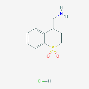 4-(aminomethyl)-3,4-dihydro-2H-1lambda6-benzothiopyran-1,1-dione hydrochloride - 2060037-87-6