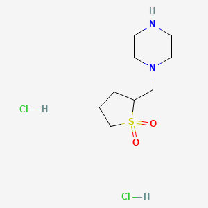 2-[(Piperazin-1-yl)methyl]-1lambda6-thiolane-1,1-dione dihydrochloride - 2060057-39-6