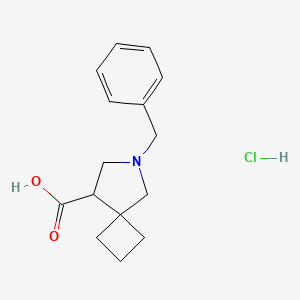 6-Benzyl-6-azaspiro[3.4]octane-8-carboxylic acid hydrochloride - 2060031-17-4