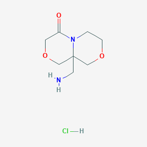 9a-(aminomethyl)-hexahydro-1H-[1,4]oxazino[3,4-c]morpholin-4-one hydrochloride - 2060004-94-4