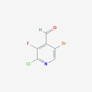 5-Bromo-2-chloro-3-fluoropyridine-4-carbaldehyde - 2090900-94-8