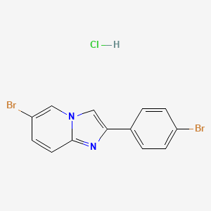 6-Bromo-2-(4-bromophenyl)imidazo[1,2-a]pyridine HCl - 1228304-12-8