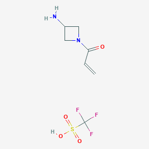1-(3-Aminoazetidin-1-yl)prop-2-en-1-one, trifluoromethanesulfonic acid - 2060047-56-3