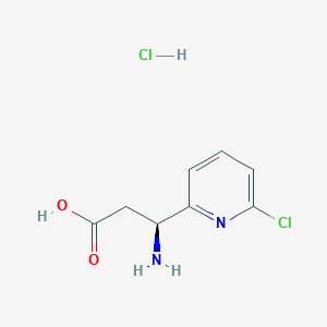 (3S)-3-amino-3-(6-chloropyridin-2-yl)propanoic acid hydrochloride - 2059911-97-4