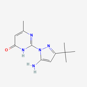 2-(5-Amino-3-tert-butyl-1H-pyrazol-1-yl)-6-methylpyrimidin-4(3H)-one - 1170651-35-0