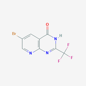 6-Bromo-2-(trifluoromethyl)pyrido[2,3-d]pyrimidin-4(3H)-one - 52833-43-9