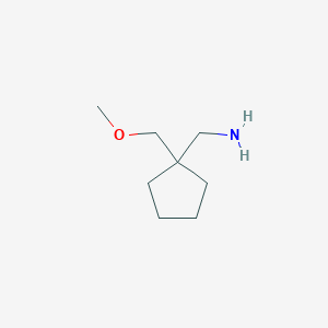 1-[1-(Methoxymethyl)cyclopentyl]methanamine - 1134331-36-4
