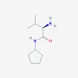 (2R)-2-amino-N-cyclopentyl-3-methylbutanamide - 1568155-82-7