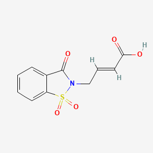 (2E)-4-(1,1-Dioxido-3-oxo-1,2-benzisothiazol-2(3H)-yl)but-2-enoic acid - 10295-14-4