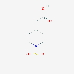 (1-Methanesulfonyl-piperidin-4-yl)-acetic acid - 423722-27-4