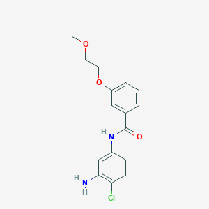 N-(3-Amino-4-chlorophenyl)-3-(2-ethoxyethoxy)-benzamide - 1020054-65-2