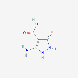 5-Amino-3-oxo-2,3-dihydro-1H-pyrazole-4-carboxylic acid - 412301-20-3