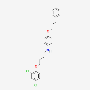N-[4-(2,4-Dichlorophenoxy)butyl]-4-(3-phenylpropoxy)aniline - 1040686-69-8