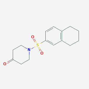 1-(5,6,7,8-Tetrahydronaphthalen-2-ylsulfonyl)piperidin-4-one - 1018302-27-6