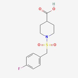 1-[(4-Fluorobenzyl)sulfonyl]piperidine-4-carboxylic acid - 1099112-80-7