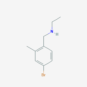 [(4-Bromo-2-methylphenyl)methyl](ethyl)amine - 1155459-99-6