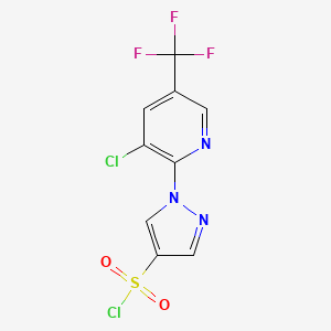 1-[3-chloro-5-(trifluoromethyl)pyridin-2-yl]-1H-pyrazole-4-sulfonyl chloride - 1156603-00-7