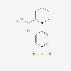 1-[(4-Methylsulfonyl)phenyl]piperidine-2-carboxylic acid - 1190092-56-8