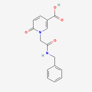 1-(Benzylcarbamoyl-methyl)-6-oxo-1,6-dihydro-pyridine-3-carboxylic acid - 1039898-52-6