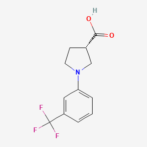 (3S)-1-[3-(trifluoromethyl)phenyl]pyrrolidine-3-carboxylic acid - 1086375-01-0