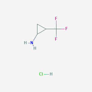 2-(Trifluoromethyl)cyclopropan-1-amine hydrochloride - 1172072-62-6