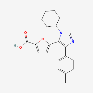 5-[1-Cyclohexyl-4-(4-methylphenyl)-1H-imidazol-5-yl]-2-furoic acid - 1171810-58-4