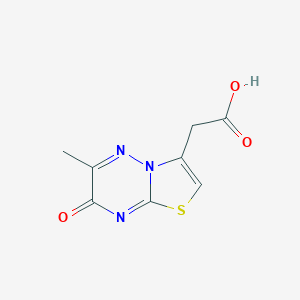 (6-Methyl-7-oxo-7H-[1,3]thiazolo[3,2-b][1,2,4]triazin-3-yl)acetic acid - 16943-25-2