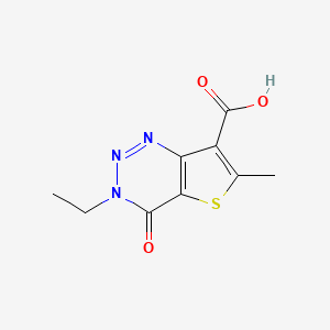 3-Ethyl-6-methyl-4-oxo-3,4-dihydrothieno[3,2-d][1,2,3]triazine-7-carboxylic acid - 1170303-10-2