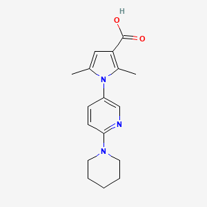 2,5-Dimethyl-1-(6-piperidin-1-ylpyridin-3-yl)-1H-pyrrole-3-carboxylic acid - 1170101-62-8