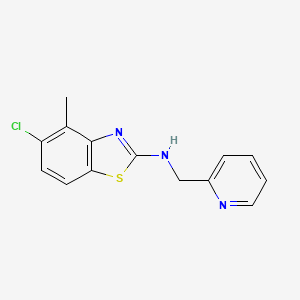 5-chloro-4-methyl-N-(pyridin-2-ylmethyl)-1,3-benzothiazol-2-amine - 1105191-46-5