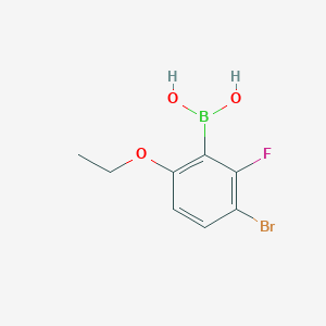 (3-Bromo-6-ethoxy-2-fluorophenyl)boronic acid - 1309980-98-0