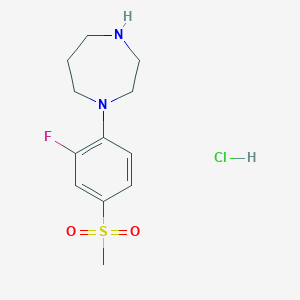 1-[2-Fluoro-4-(methylsulfonyl)phenyl]-homopiperazine hydrochloride - 1185298-61-6