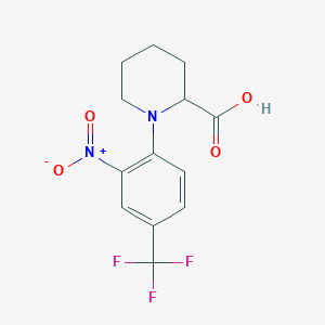 1-[2-Nitro-4-(trifluoromethyl)phenyl]piperidine-2-carboxylic acid - 1219146-99-2