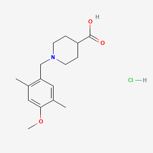 1-(4-Methoxy-2,5-dimethylbenzyl)piperidine-4-carboxylic acid hydrochloride - 1185295-78-6